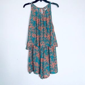 New Copper Key Floral Romper